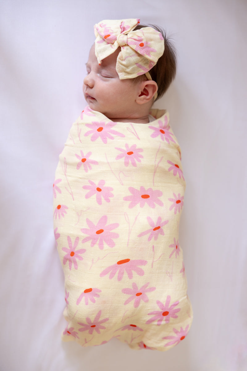 BLOOM BELLE 🌸 Baby Muslin Swaddle