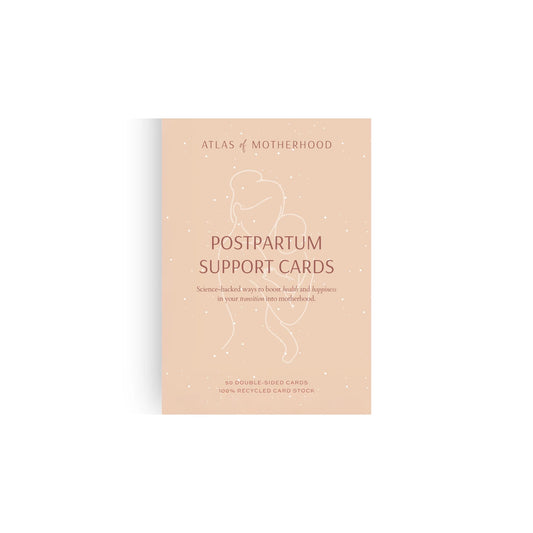 New Mum Postpartum Support Cards – 50-Card Deck for Practical Postpartum Support | Baby Shower and New Mum Gift