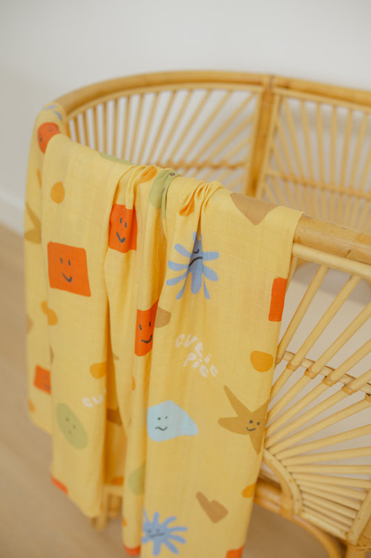 *PRE-ORDER* Cutie Pie 🙂 Baby Muslin Swaddle