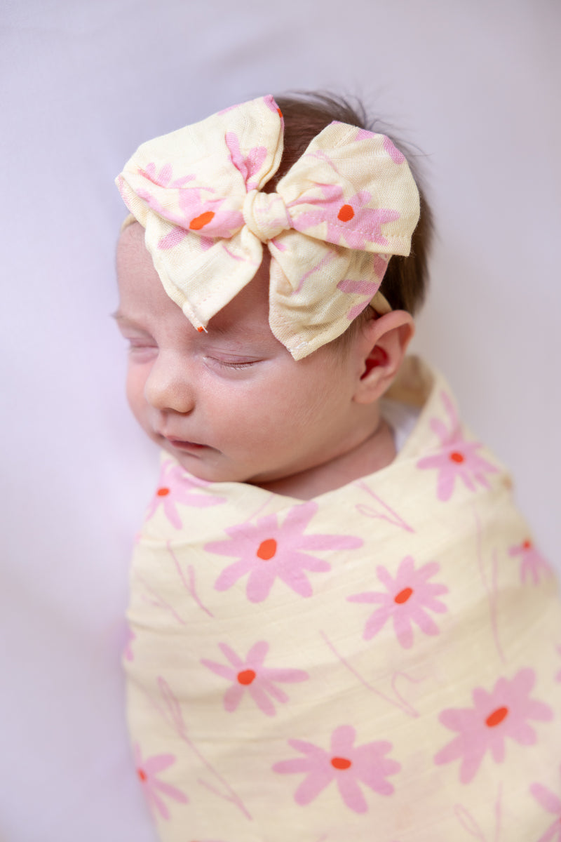 BLOOM BELLE 🌸 Baby Muslin Swaddle