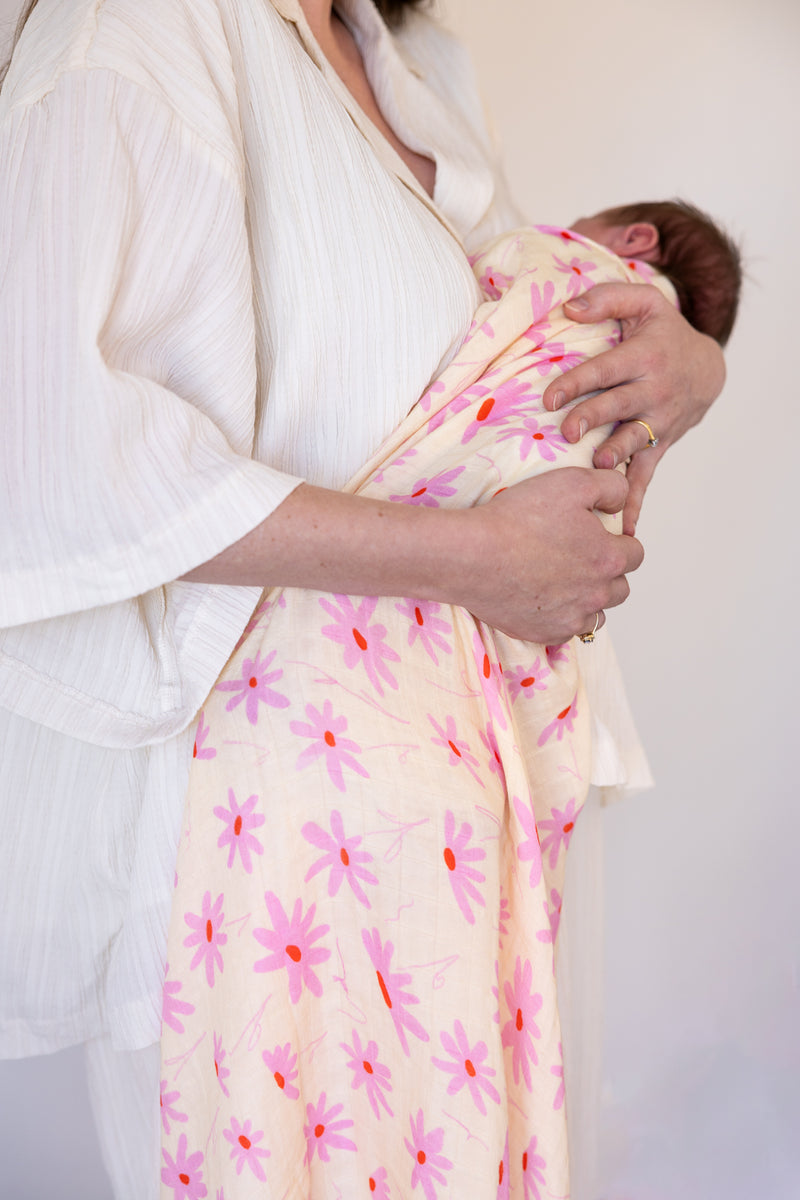 BLOOM BELLE 🌸 Baby Muslin Swaddle