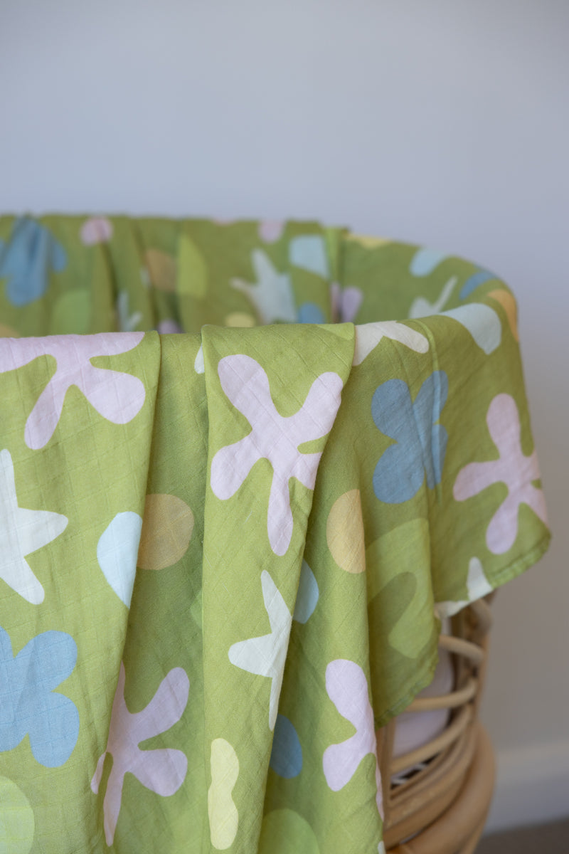 WHIMSY GROVE 🍃 Baby Muslin Swaddle