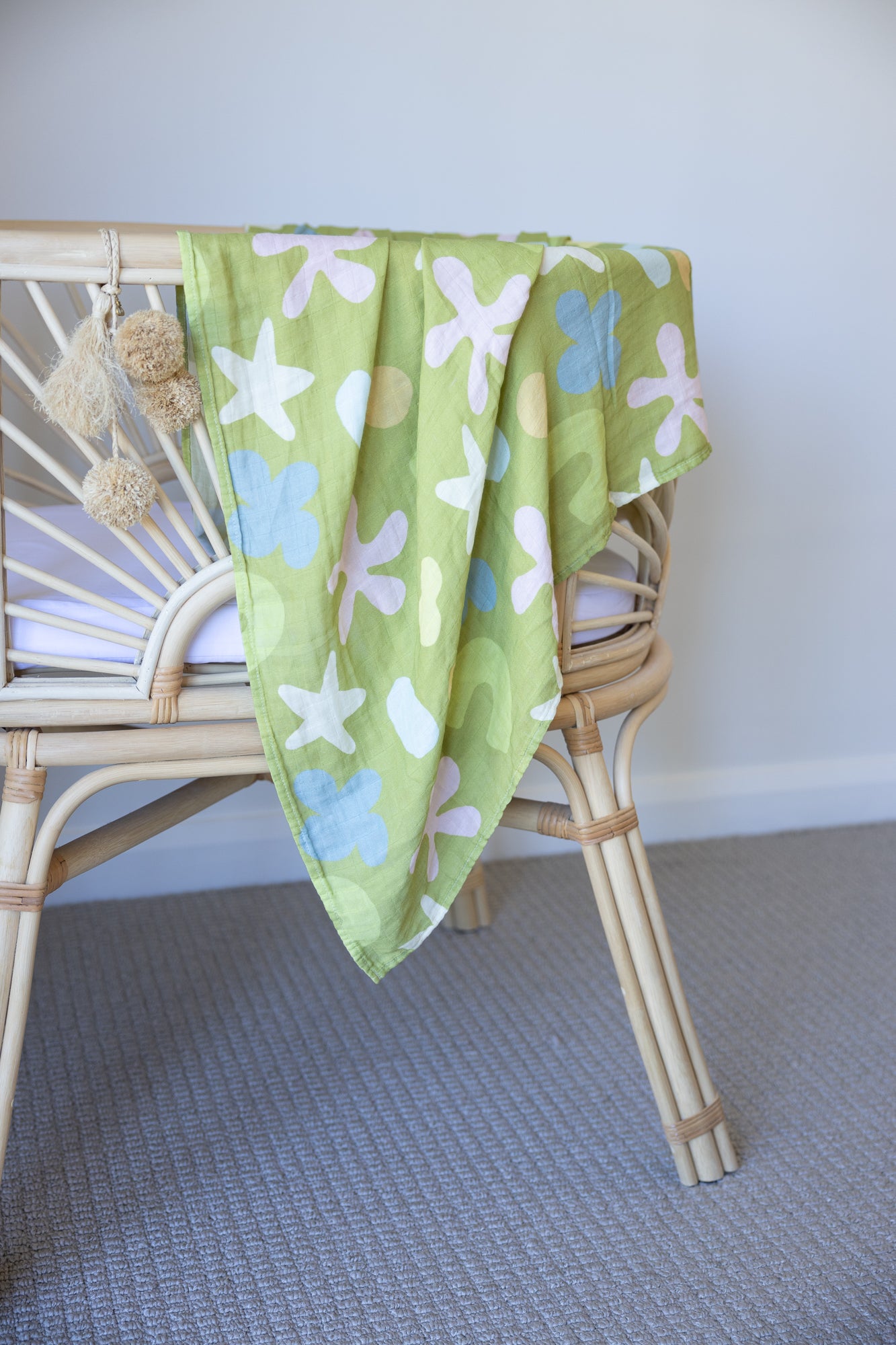 WHIMSY GROVE 🍃 Baby Muslin Swaddle