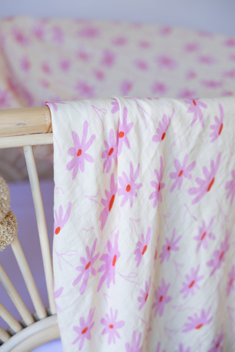 BLOOM BELLE 🌸 Baby Muslin Swaddle