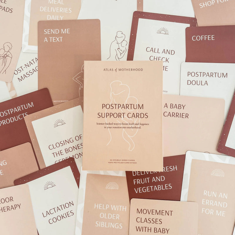 New Mum Postpartum Support Cards β 50-Card Deck for Practical Postpartum Support | Baby Shower and New Mum Gift