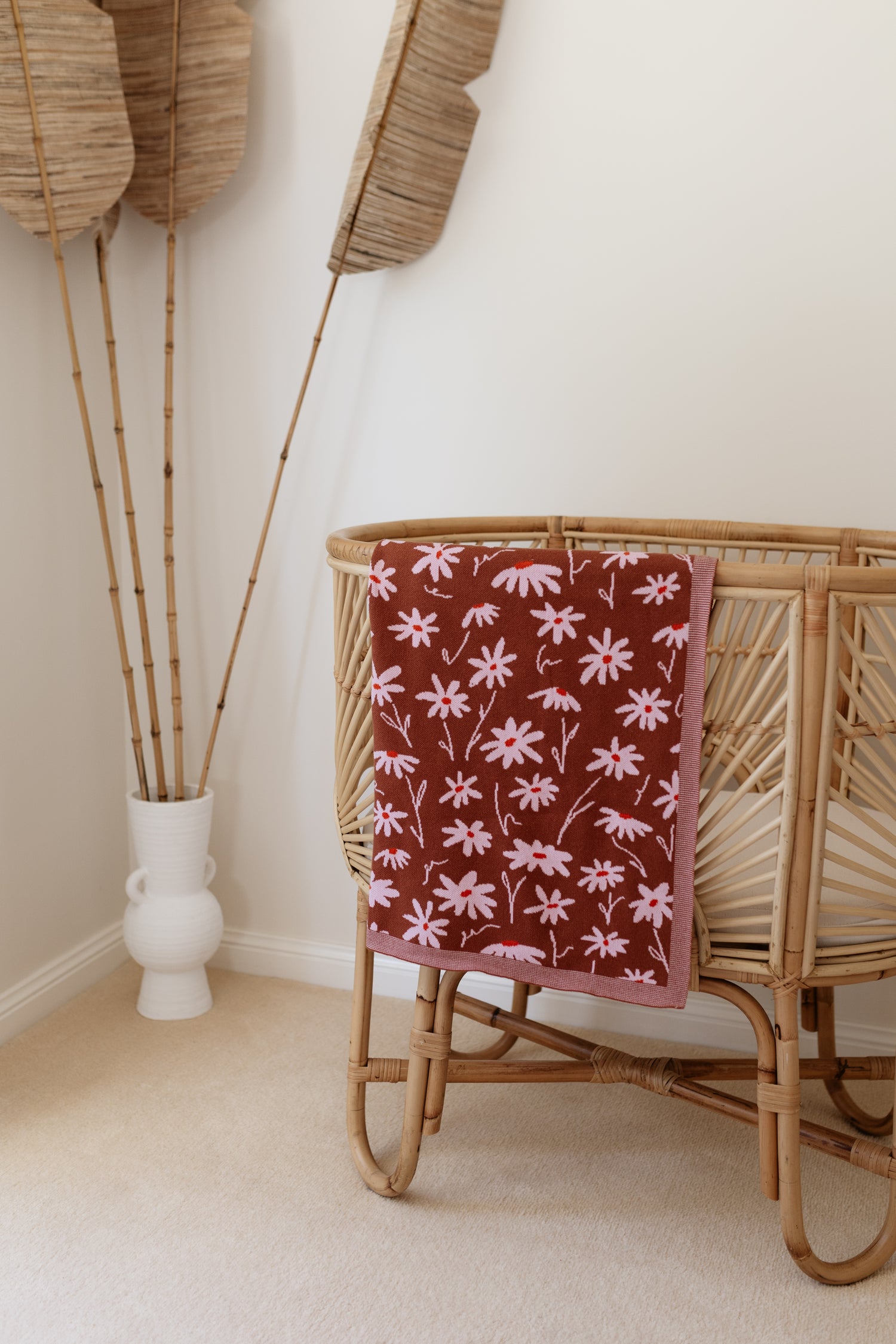 Bloom Meadow 🤎🌸 Knit Blanket