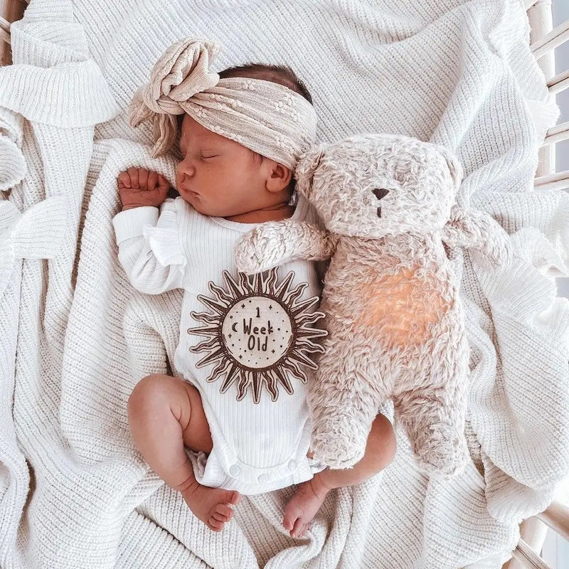 Floral Oversized Bow Headband - Latte