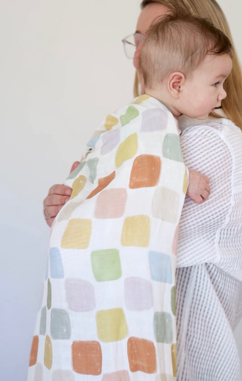 RAINBOW NEST ๐ Baby Muslin Swaddle