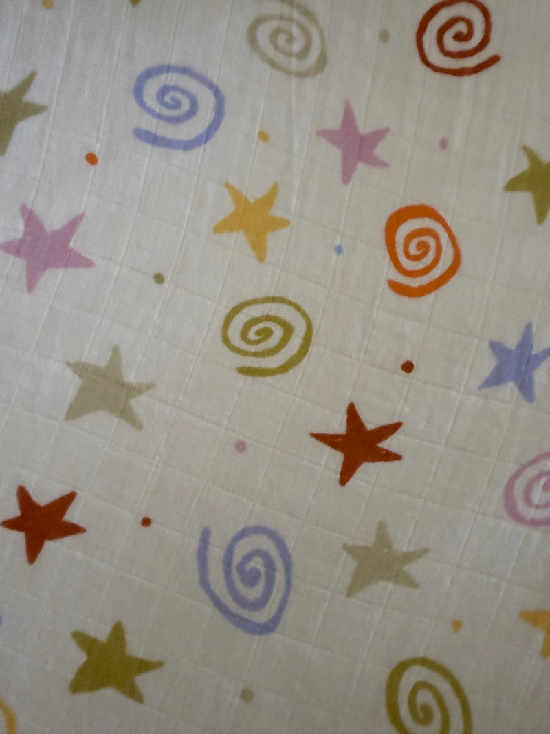 Starburst Swirl ✨ Baby Muslin Swaddle