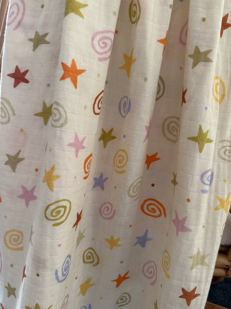 Starburst Swirl ✨ Baby Muslin Swaddle