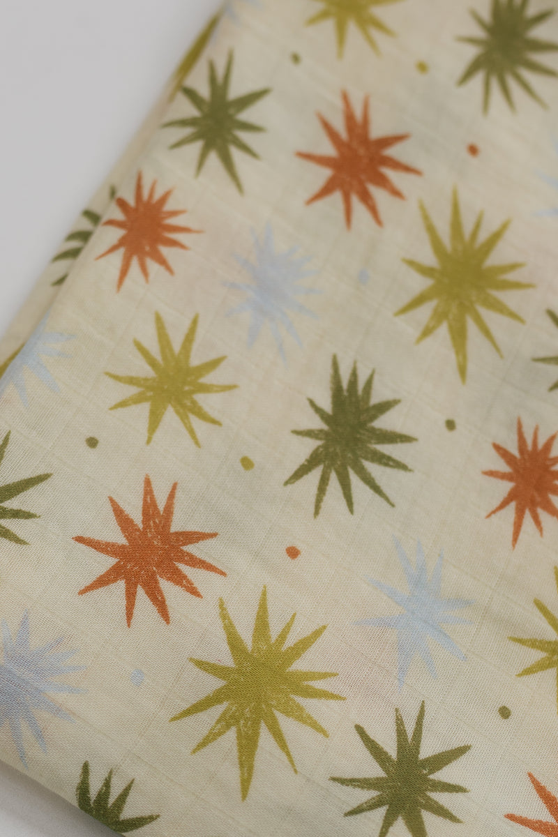 Retro Skies 🌌 💫  Muslin Swaddle