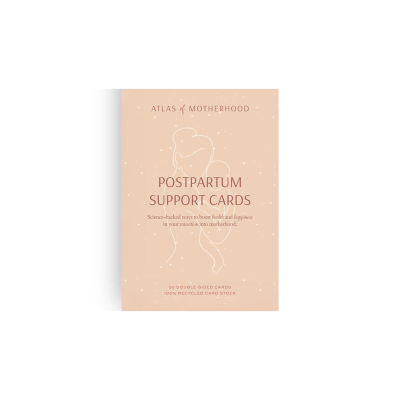 New Mum Postpartum Support Cards – 50-Card Deck for Practical Postpartum Support | Baby Shower and New Mum Gift