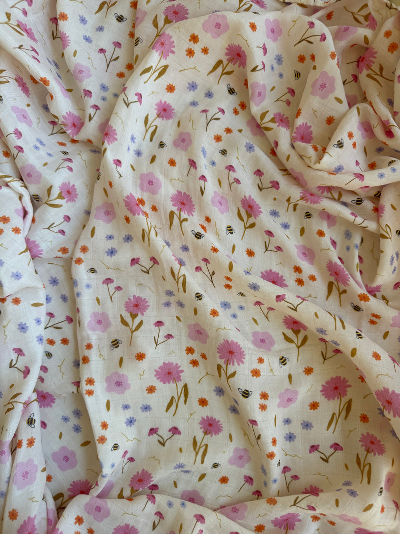 Spring Posy 🌼 Baby Muslin Swaddle