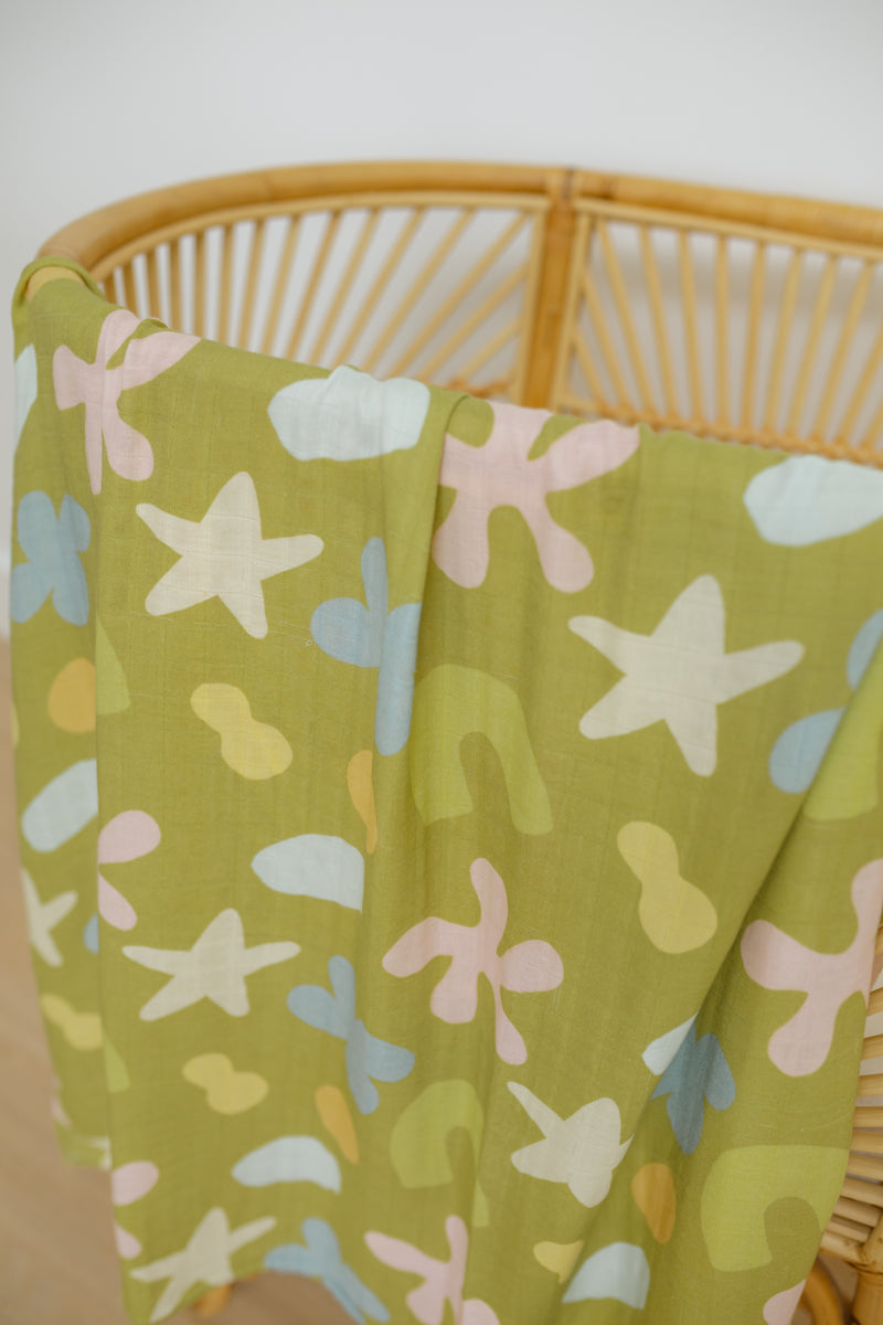 WHIMSY GROVE 🍃 Baby Muslin Swaddle