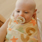 Playtime Whimsy 🍀🌟🫟🟠 Muslin Swaddle