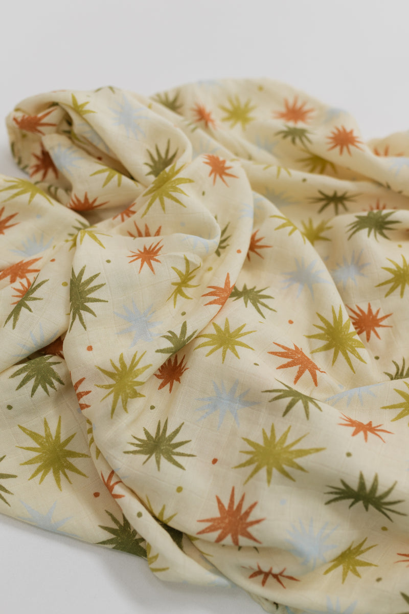 Retro Skies 🌌 💫  Muslin Swaddle