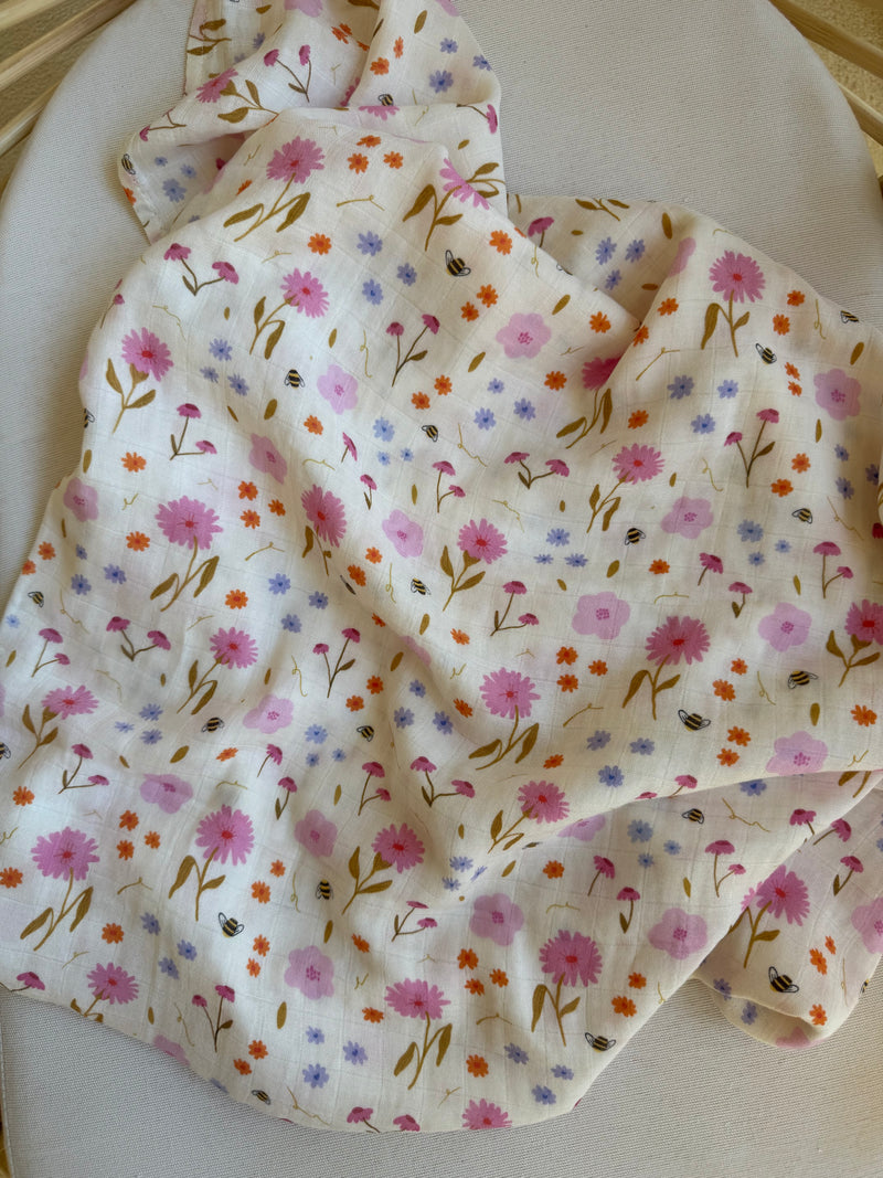 Spring Posy 🌼 Baby Muslin Swaddle