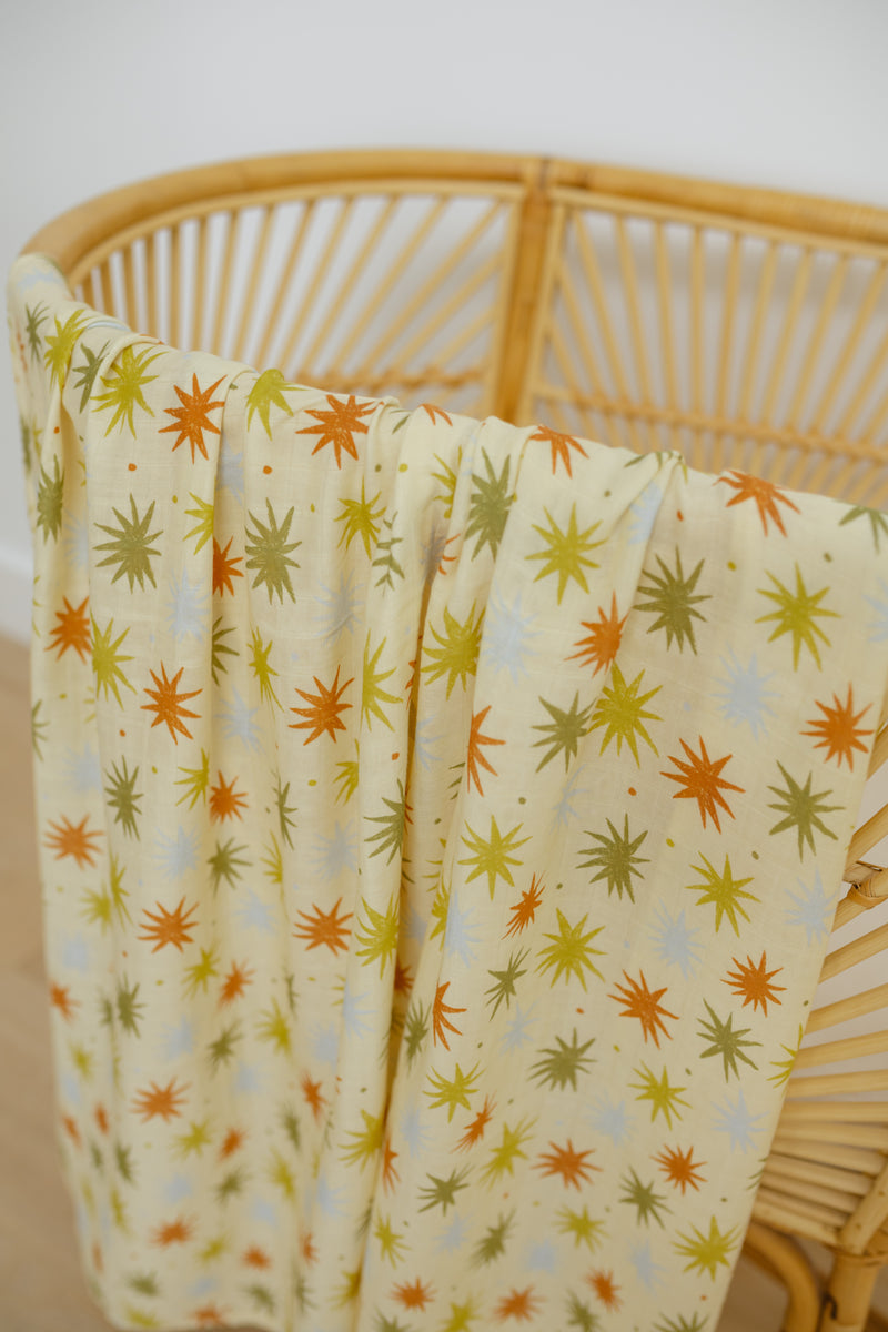 Retro Skies 🌌 💫  Muslin Swaddle