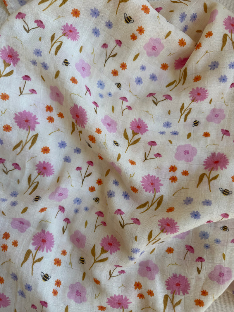 Spring Posy 🌼 Baby Muslin Swaddle