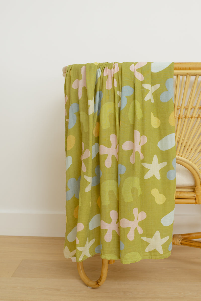 WHIMSY GROVE 🍃 Baby Muslin Swaddle