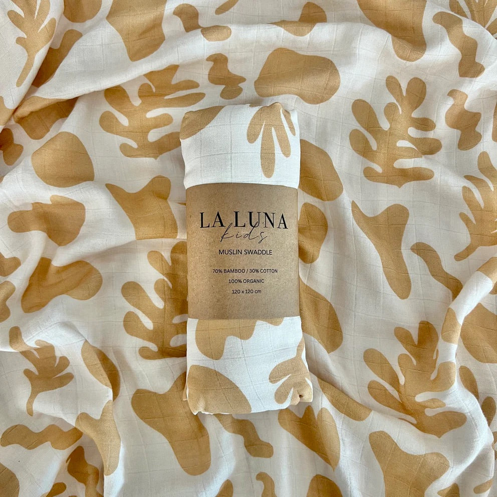 Golden Abstract Swaddle