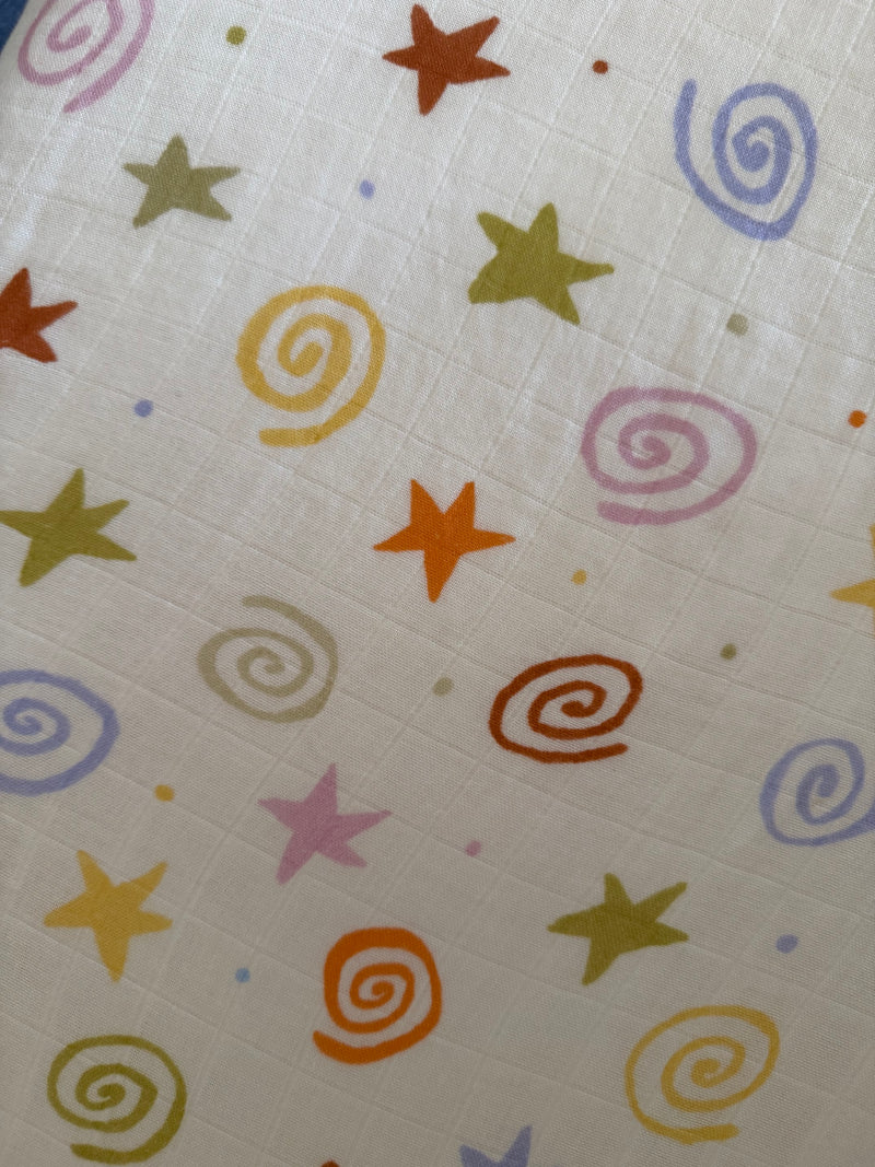 Starburst Swirl ✨ Baby Muslin Swaddle