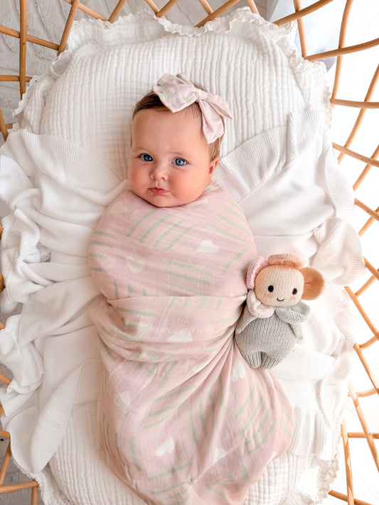 LOVE POPPY 💕 Baby Muslin Swaddle