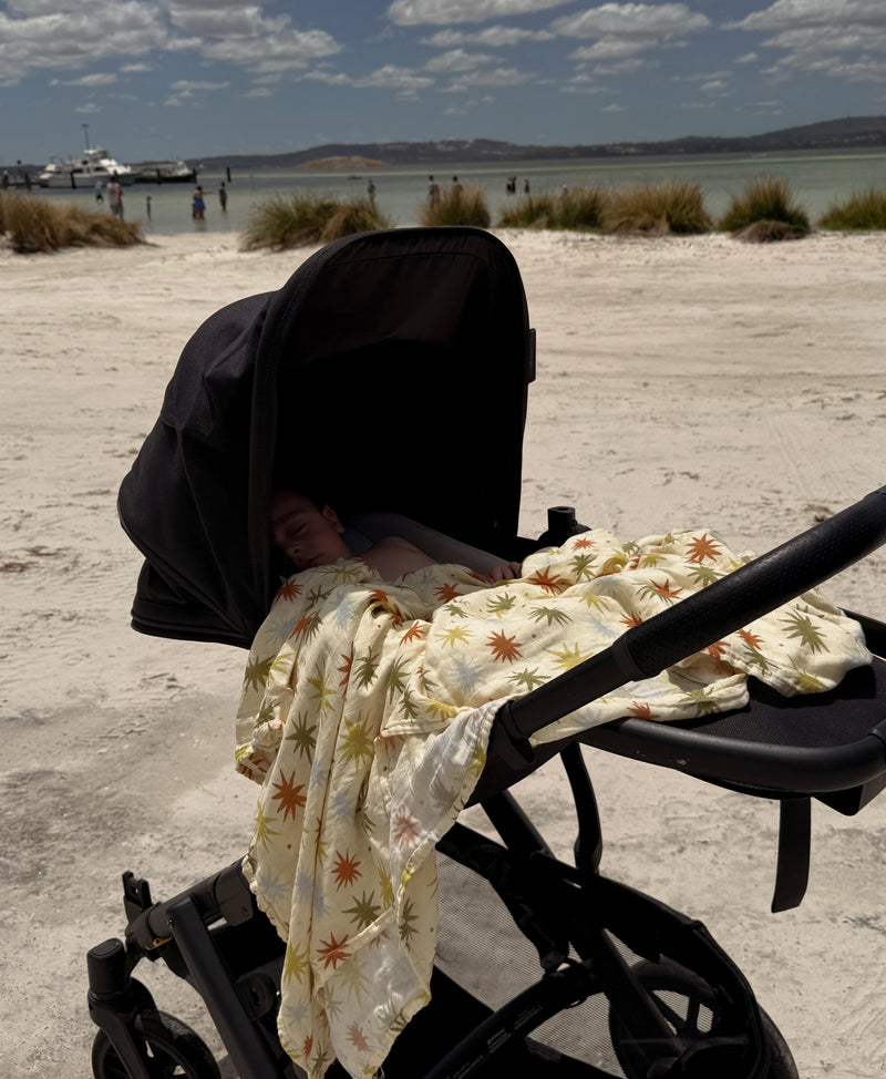 Retro Skies 🌌 💫  Muslin Swaddle