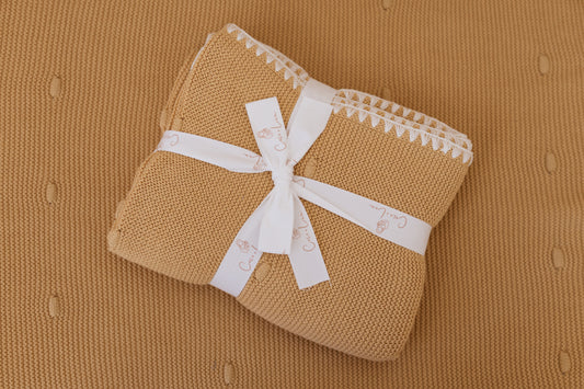 Golden Shine ✨☀️ Knit Blanket