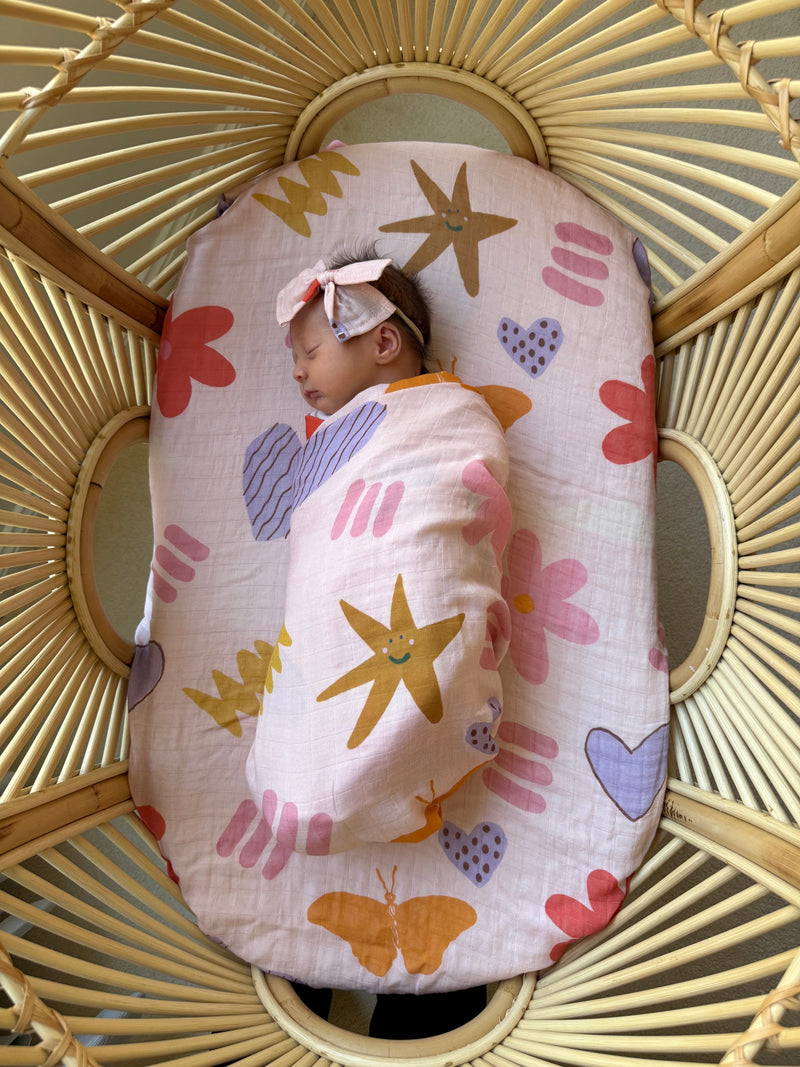 *PRE-ORDER* Pretty Pop 🌺 Baby Muslin Swaddle