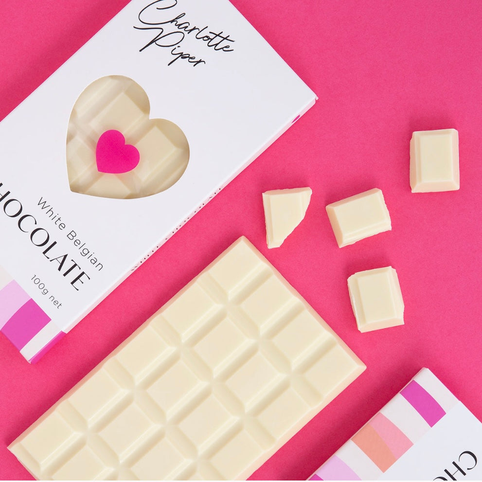 100g Bar White Belgian Chocolate