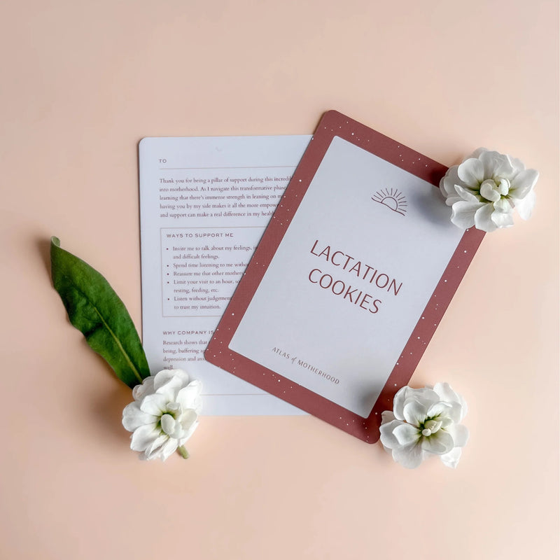 New Mum Postpartum Support Cards – 50-Card Deck for Practical Postpartum Support | Baby Shower and New Mum Gift