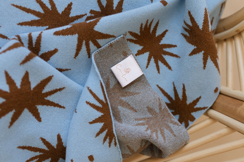 Pre-order Magic Skies 🤎🩵 Knit Blanket