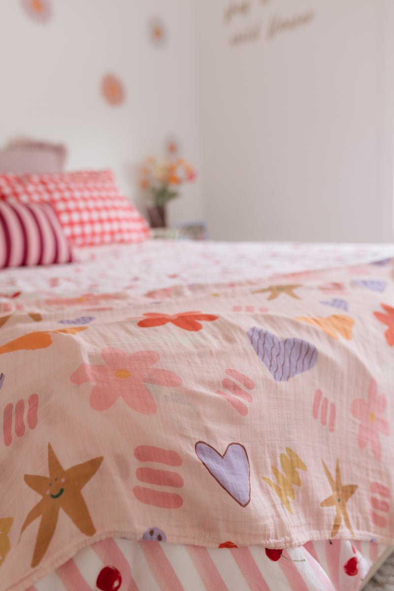 Pretty Pop 🌺 Baby Muslin Swaddle