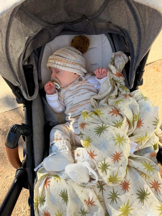 Retro Skies 🌌 💫  Muslin Swaddle