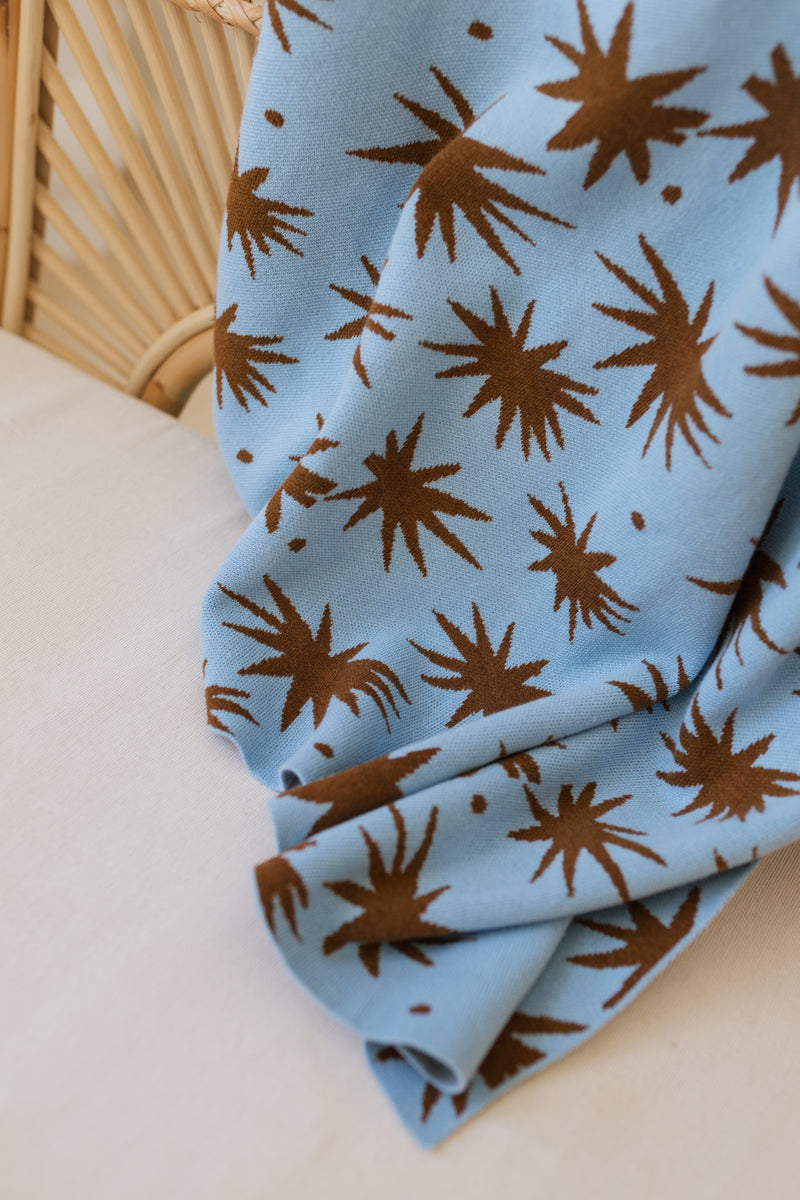 Pre-order Magic Skies 🤎🩵 Knit Blanket