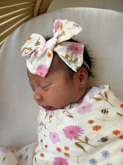 Spring Posy 🌼 Baby Muslin Swaddle