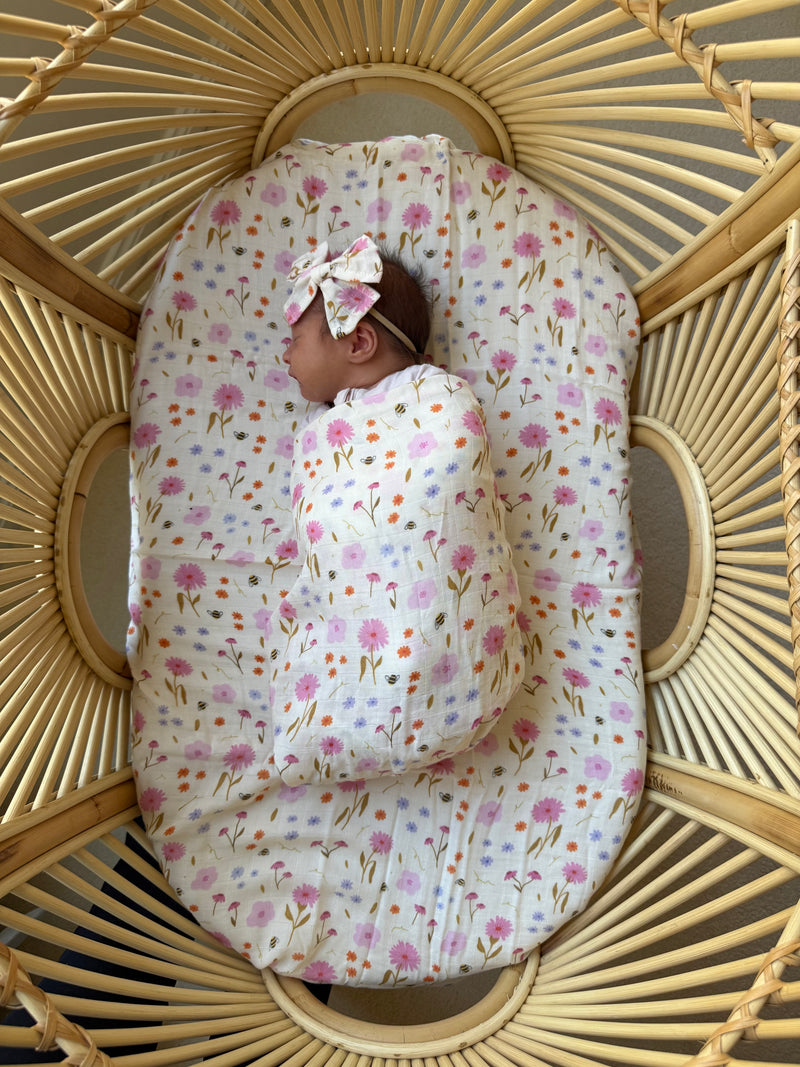 Spring Posy 🌼 Baby Muslin Swaddle